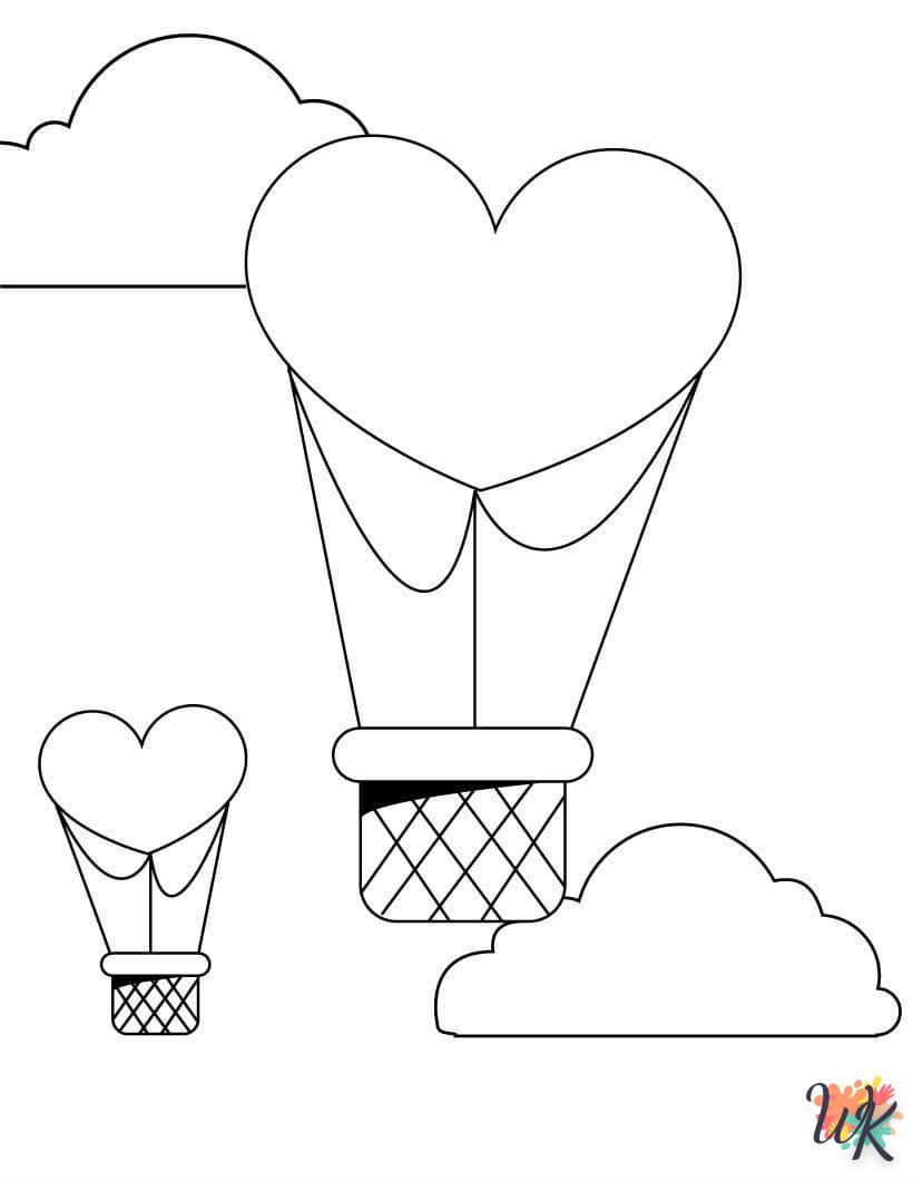 coloriage Montgolfière  en ligne maternelle