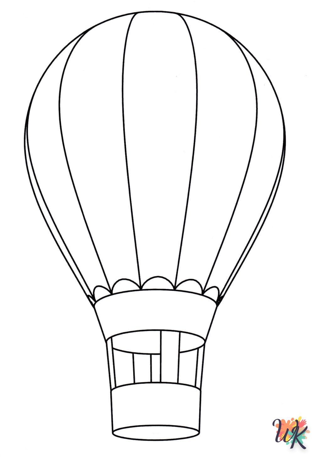 coloriage Montgolfière  en ligne 2