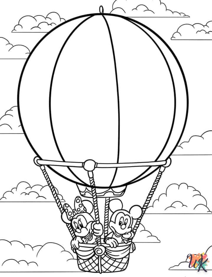 coloriage Montgolfière  en ligne 8 ans