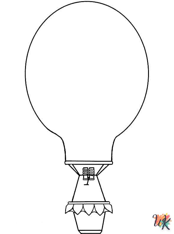 coloriage Montgolfière  a imprimer enfant 5 ans 2