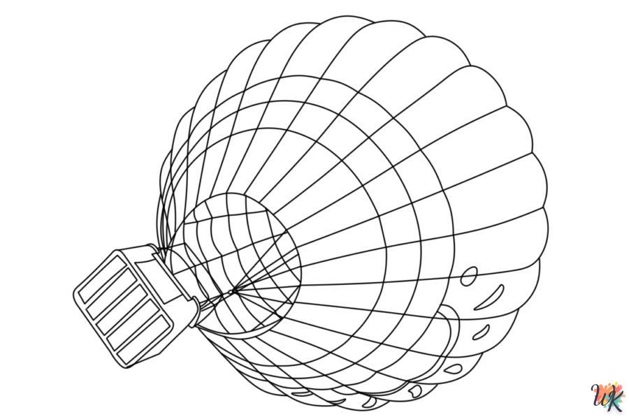 coloriage Montgolfière  à imprimer gratuitement