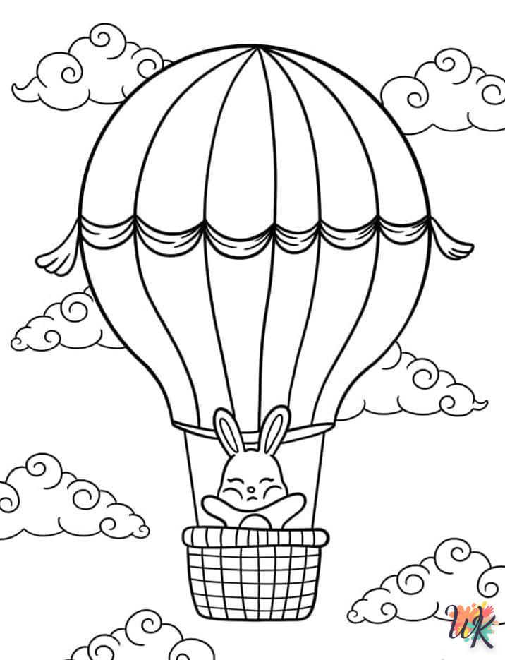 coloriage Montgolfière  et dessin a imprimer 3