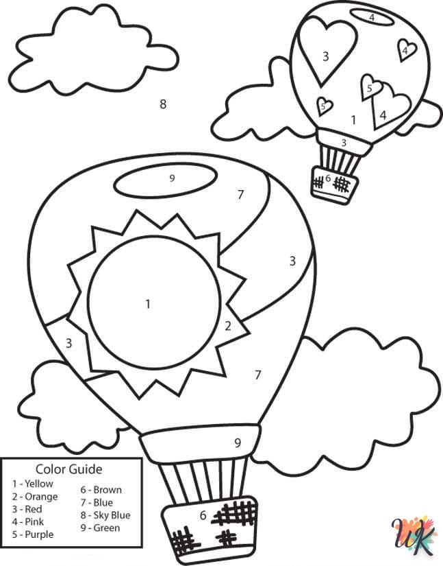 coloriage Montgolfière  a imprimer gratuit