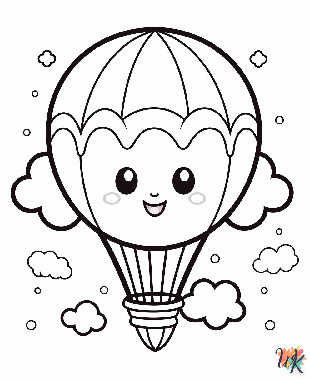 coloriage Montgolfière  en ligne