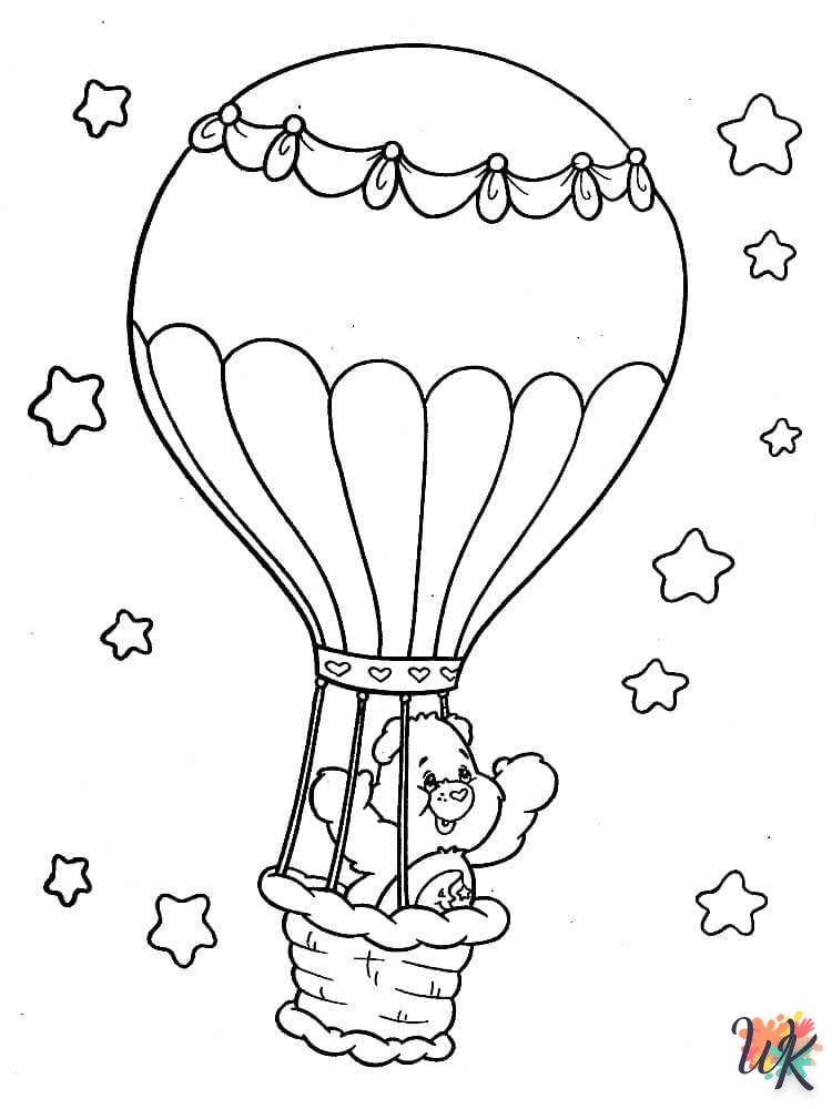 coloriage Montgolfière  et dessins