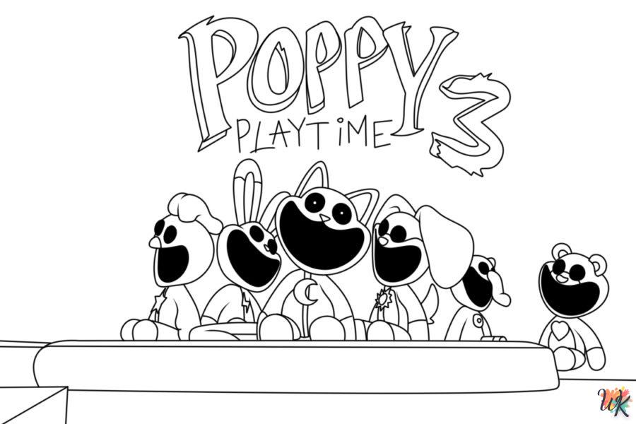 coloriage Poppy Playtime 3  pour enfant de 8 ans