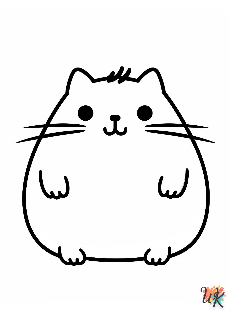 coloriage Pusheen  en ligne pour enfant