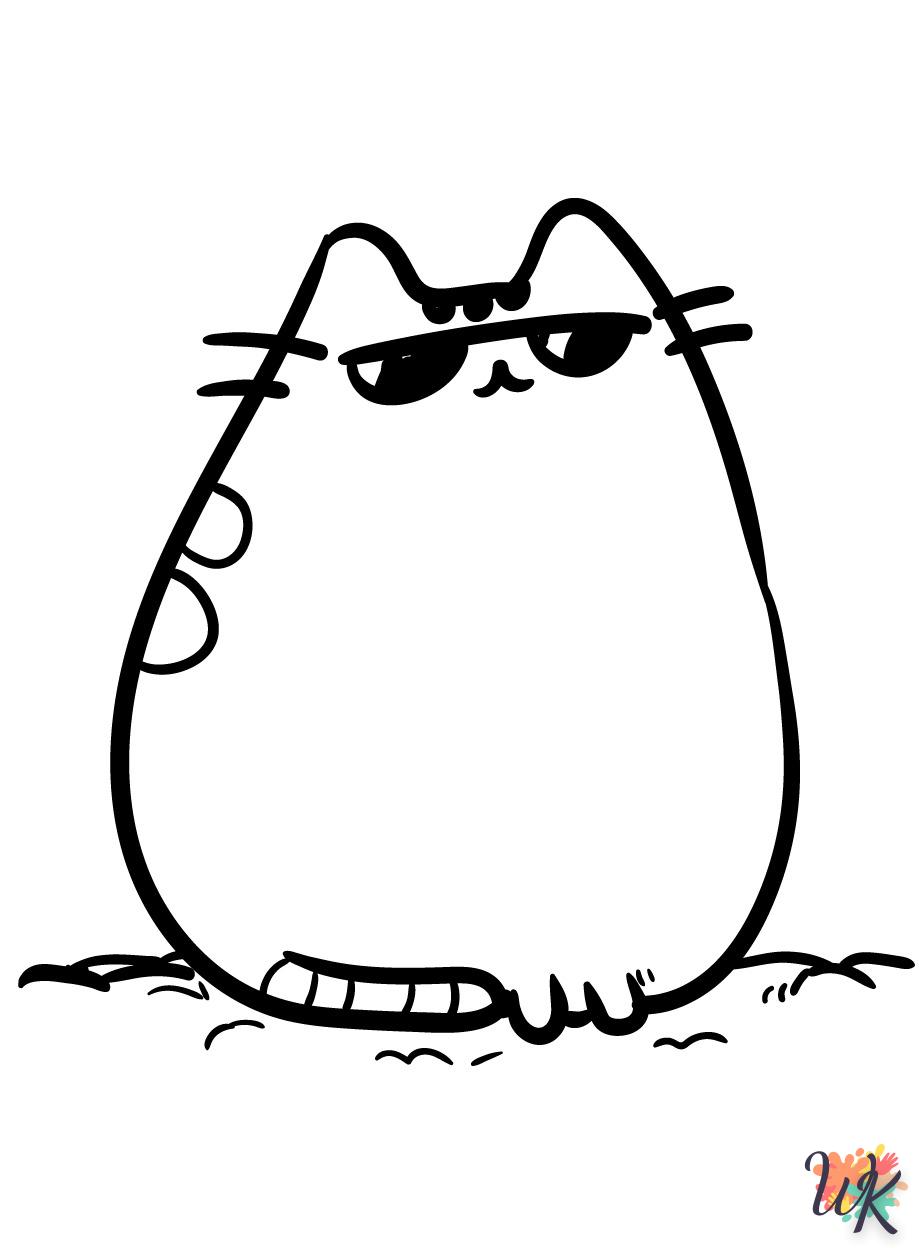 télécharger coloriage Pusheen  gratuit