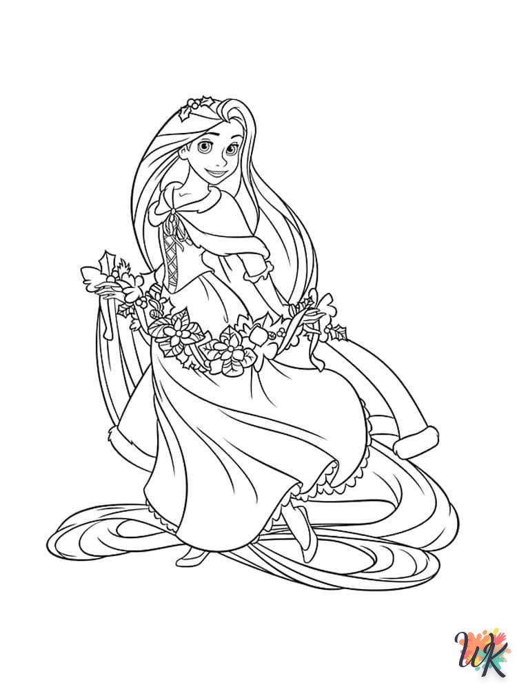 télécharger coloriage Raiponce  gratuit