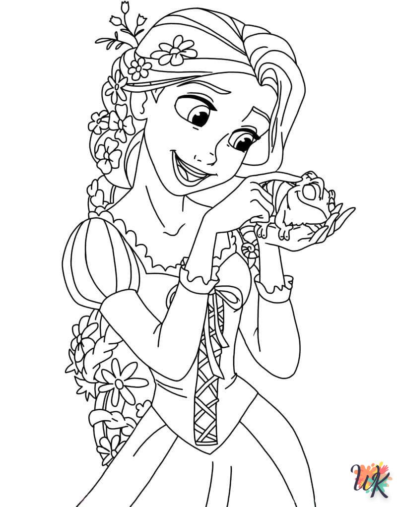 coloriage Raiponce  a dessiner et imprimer 1