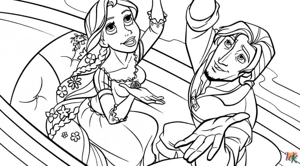 coloriage Raiponce  gratuit