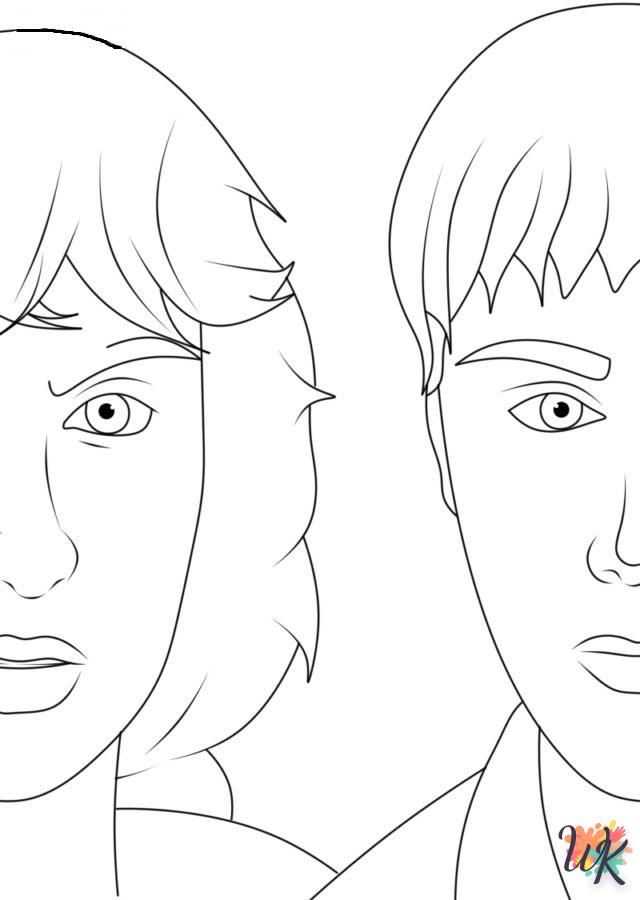 coloriage Stranger Things 5  en ligne pour bebe de 2 ans