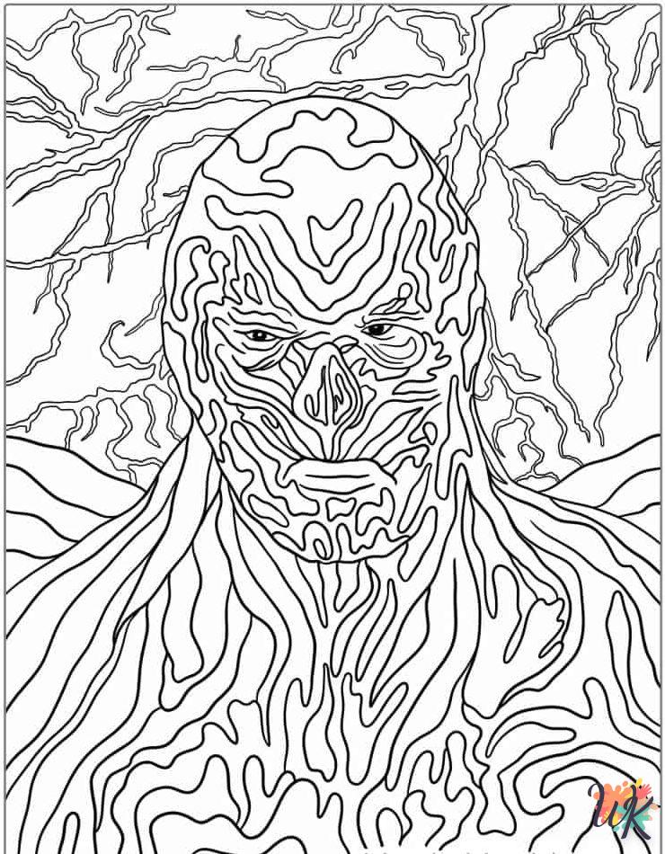 coloriage Stranger Things 5  pour enfant de à imprimer