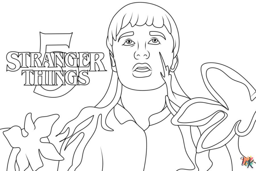 coloriage Stranger Things 5  sonic en ligne gratuit à imprimer