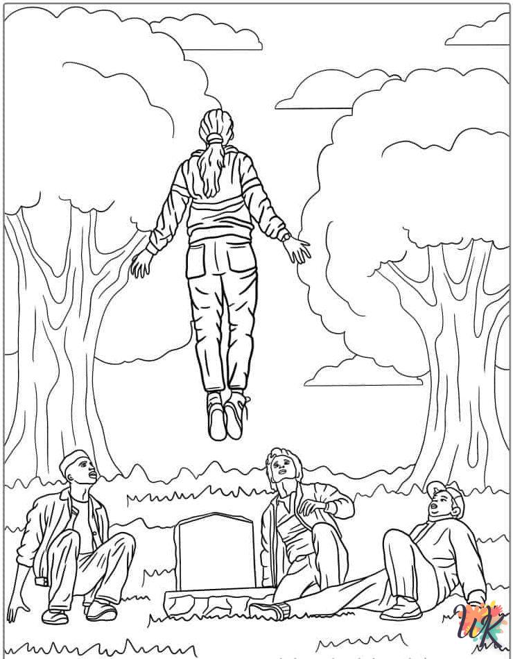 coloriage Stranger Things 5  a imprimer gratuit