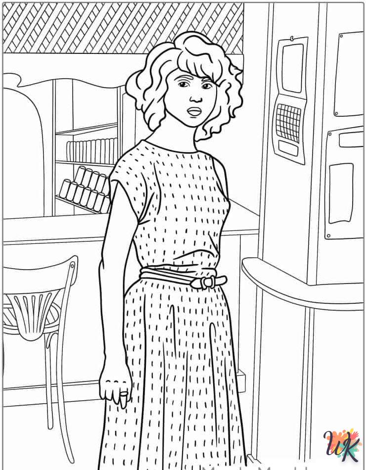 coloriage Stranger Things 5  a imprimer enfant 6 ans