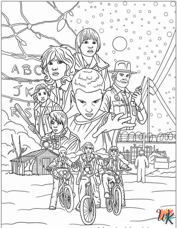 coloriage Stranger Things 5  à colorier en ligne