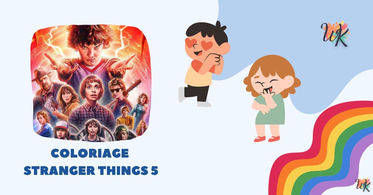 Coloriage Stranger Things 5 ​​​​Amazing Adventures Gratuit