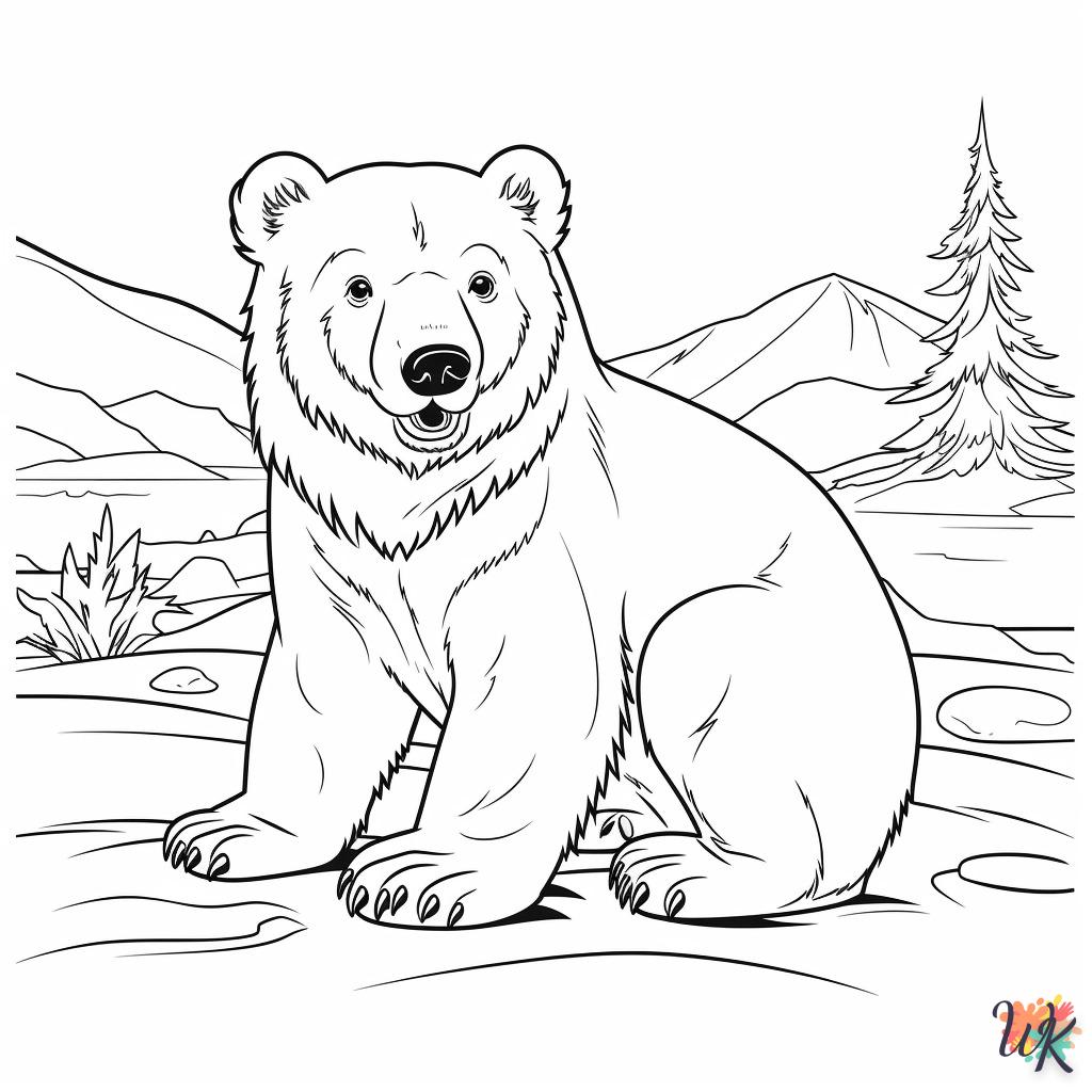 coloriage Ours Polaire  a imprimer enfant 5 ans