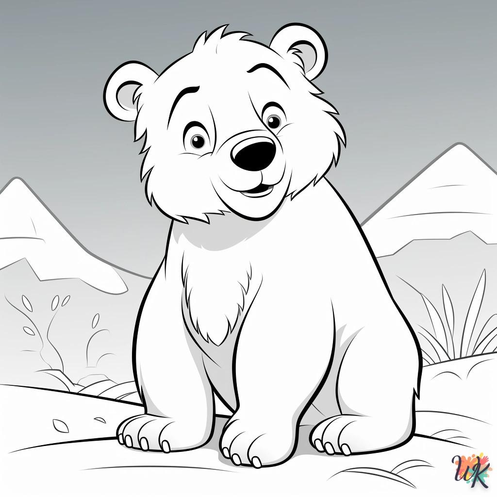 coloriage Ours Polaire  en ligne pour enfant