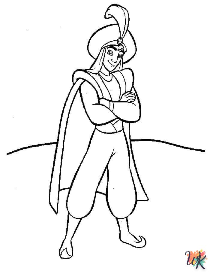 coloriage Aladdin  à imprimer pour enfants