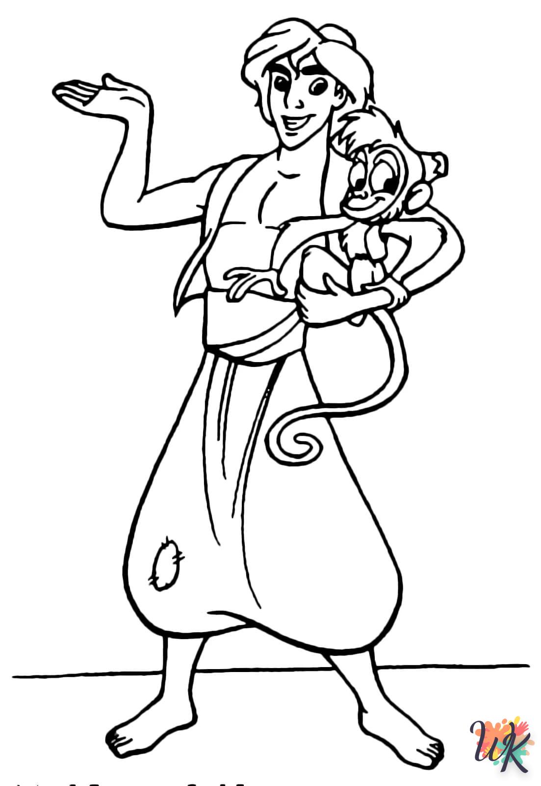 coloriage Aladdin  à imprimer