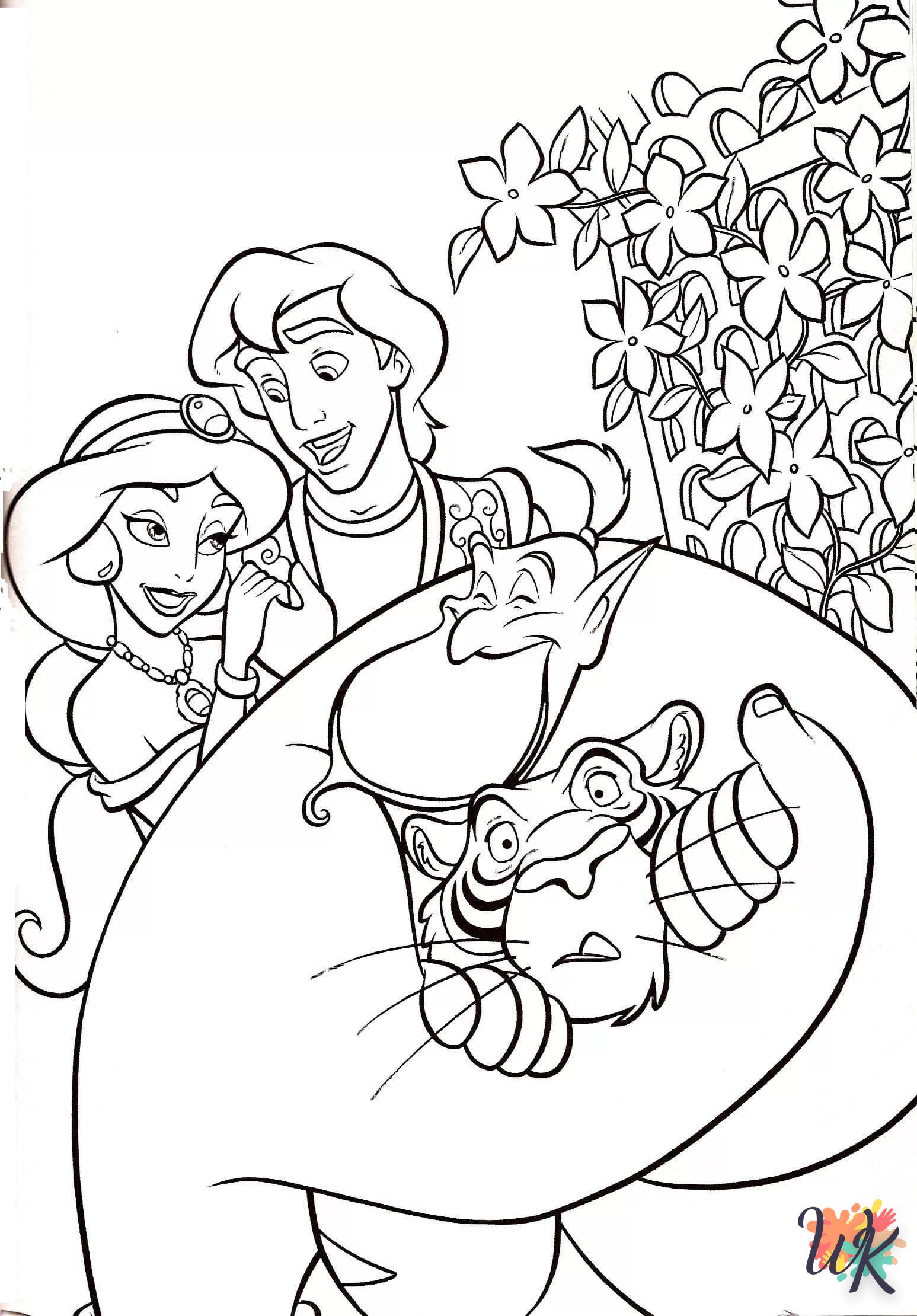 coloriage Aladdin  a dessiner et imprimer