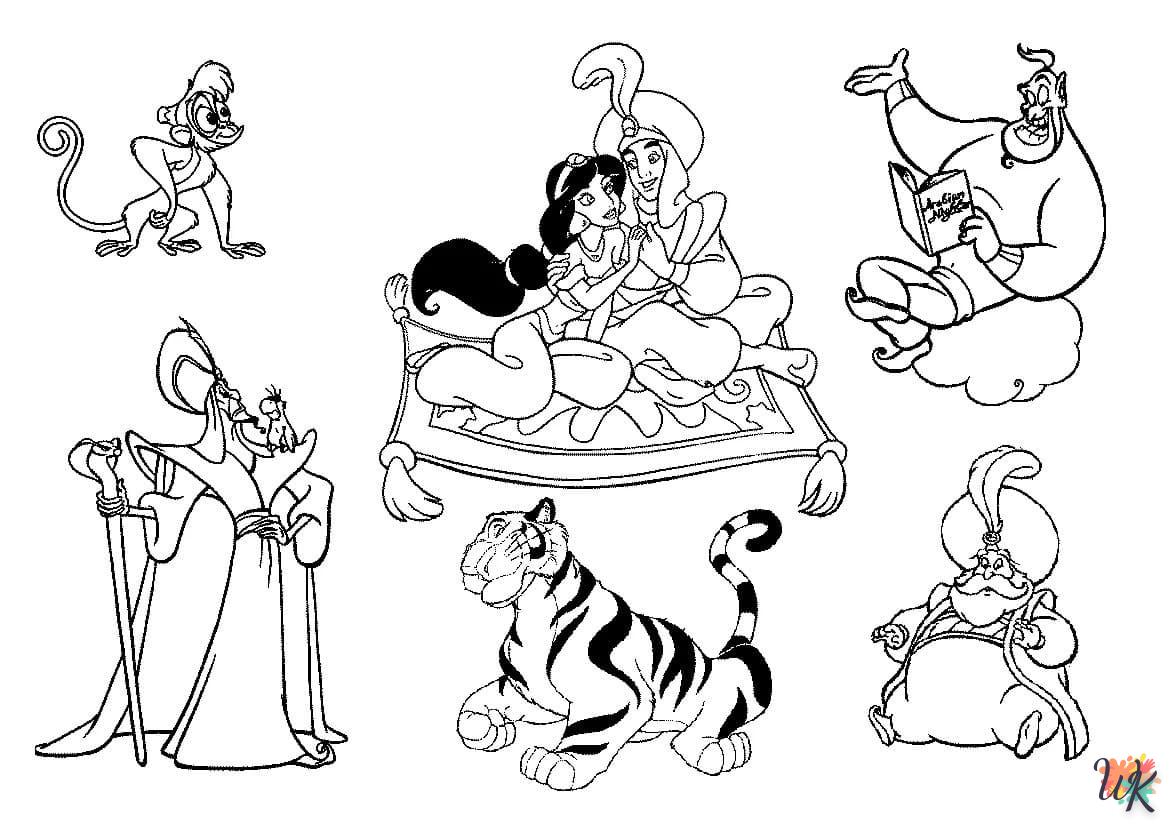 a imprimer coloriage Aladdin  gratuit