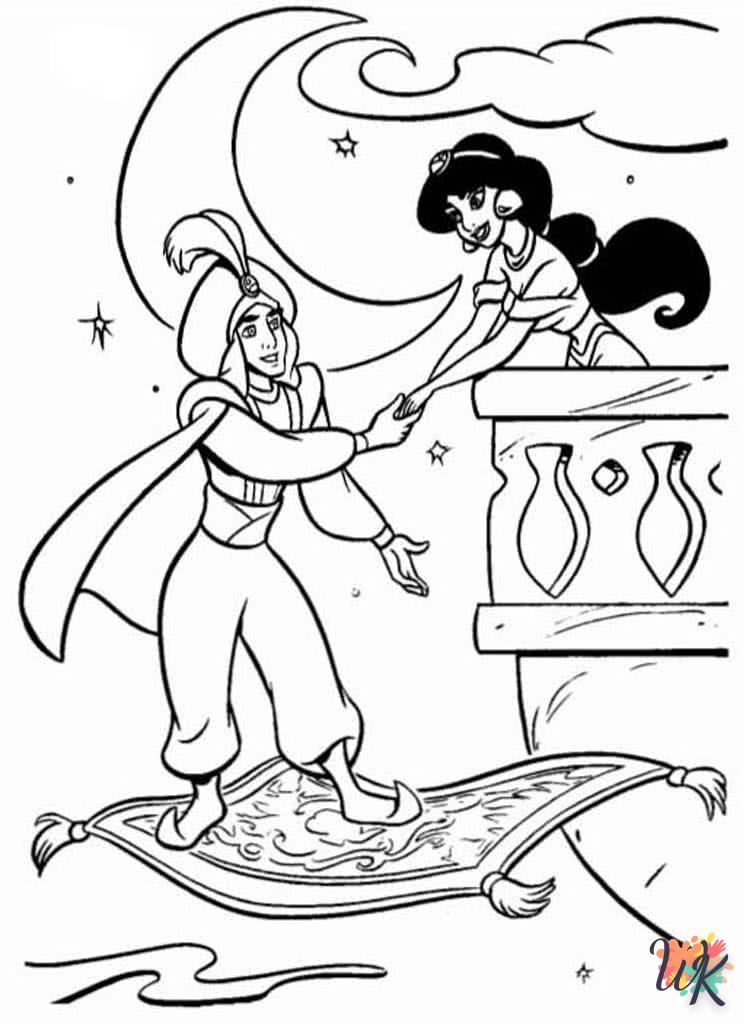 coloriage Aladdin  en ligne pour enfant