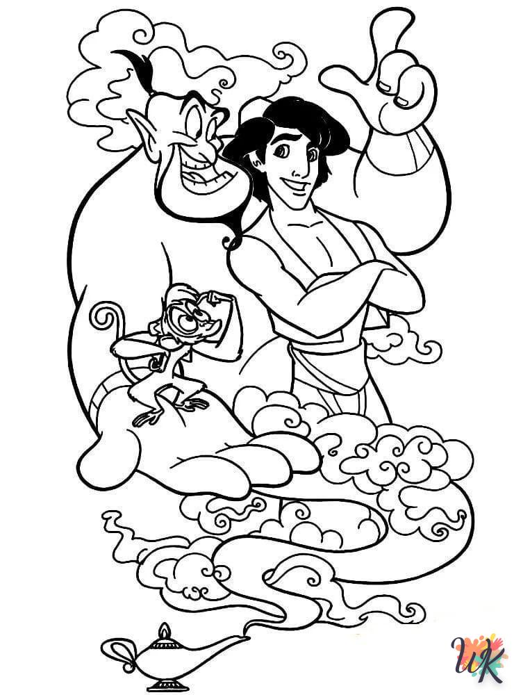 coloriage Aladdin  a imprimer