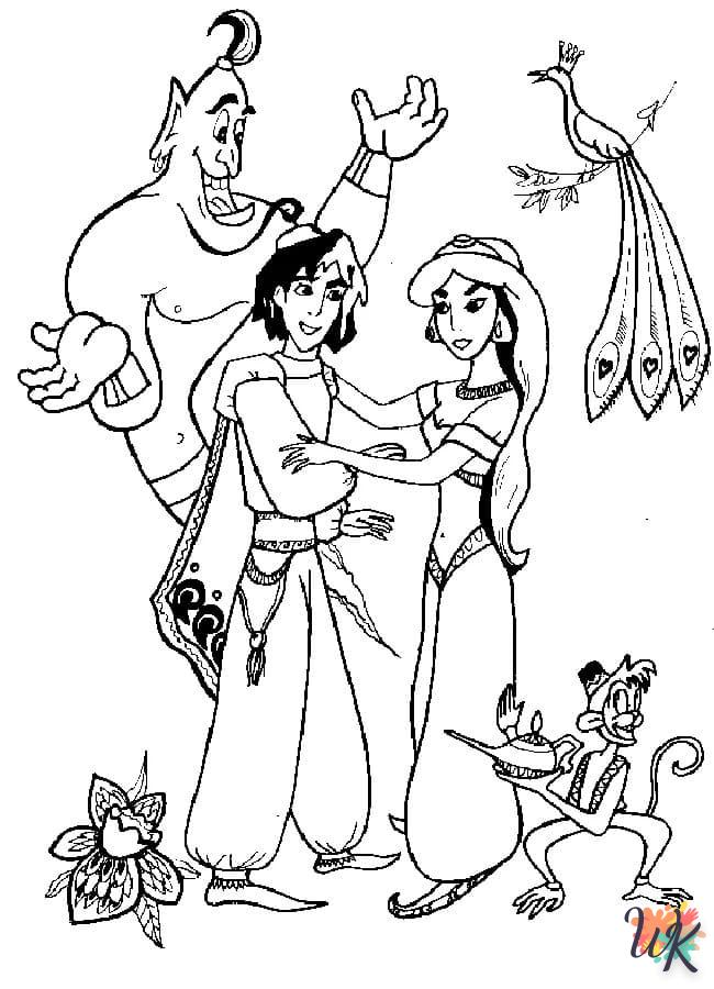 coloriage Aladdin  a imprimer enfant 10 ans