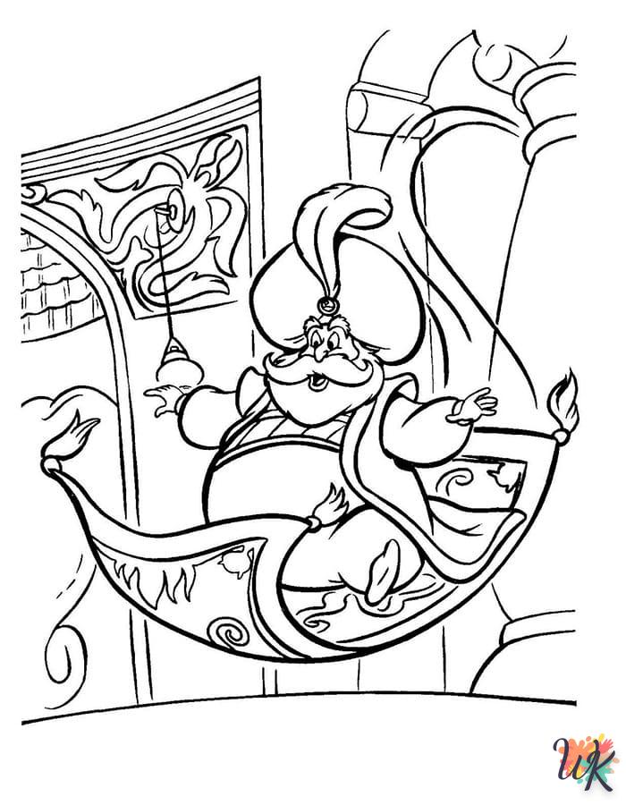 coloriage Aladdin  bebe à imprimer 1