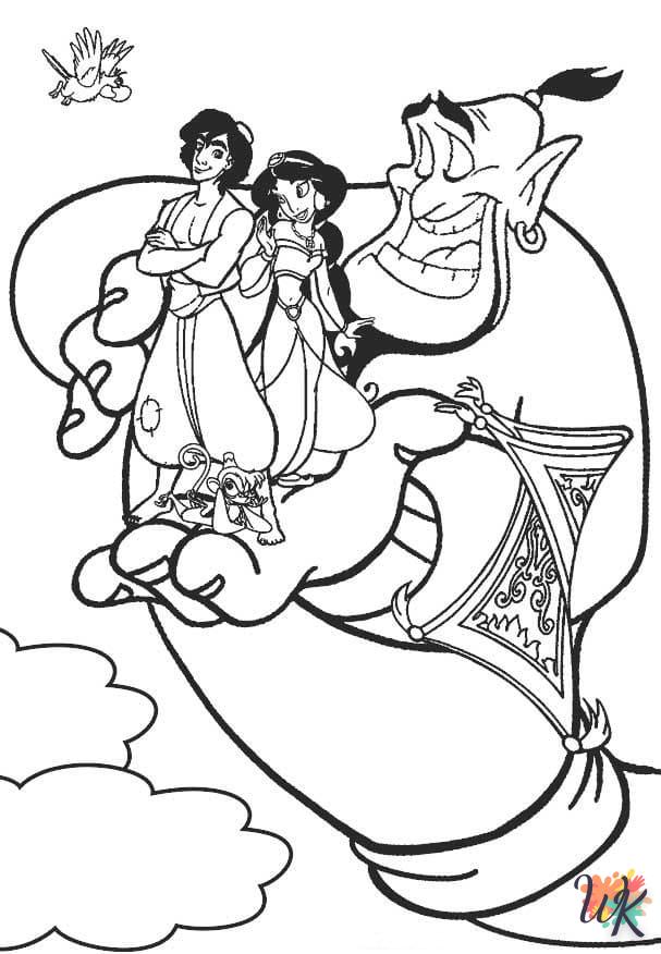 coloriage Aladdin  a dessiner en ligne