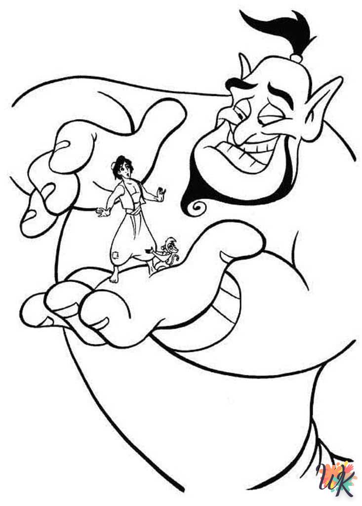 coloriage Aladdin  à imprimer pour enfant de 8 ans 2