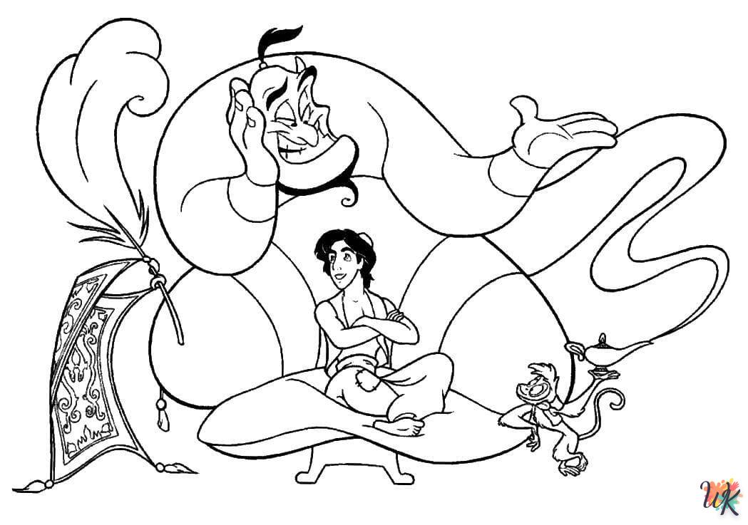 coloriage Aladdin  enfant à imprimer gratuit