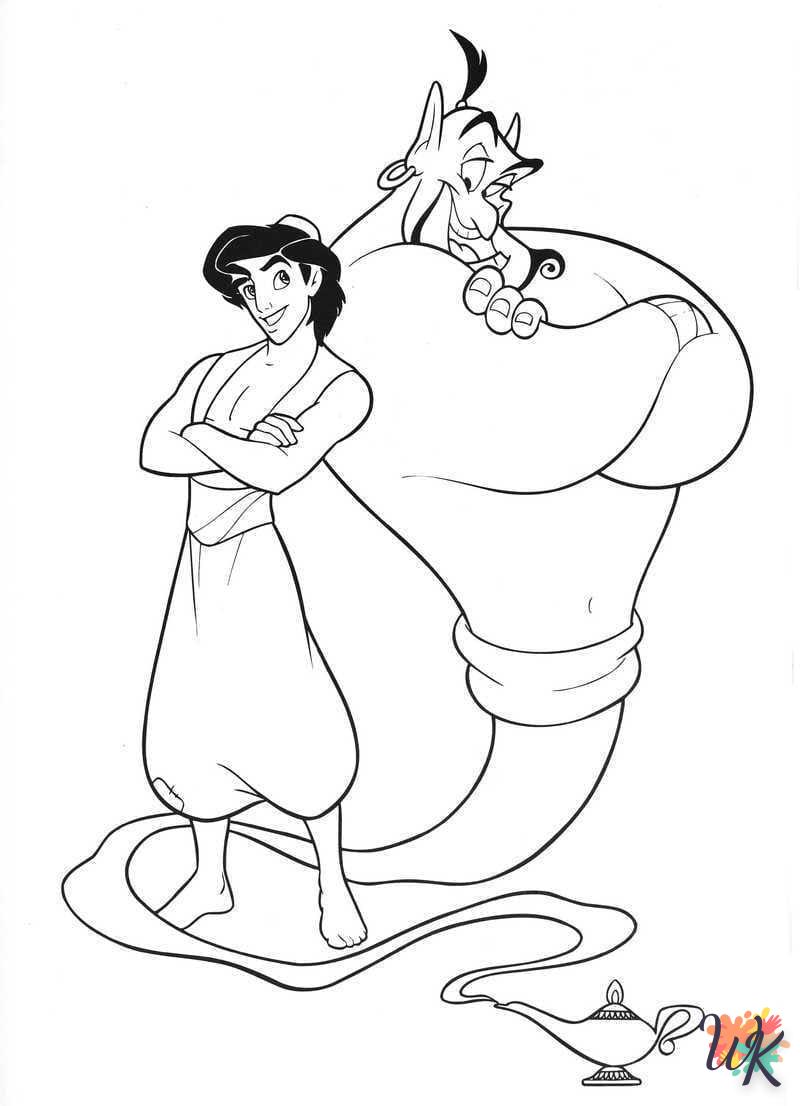 coloriage Aladdin  a imprimer gratuitement