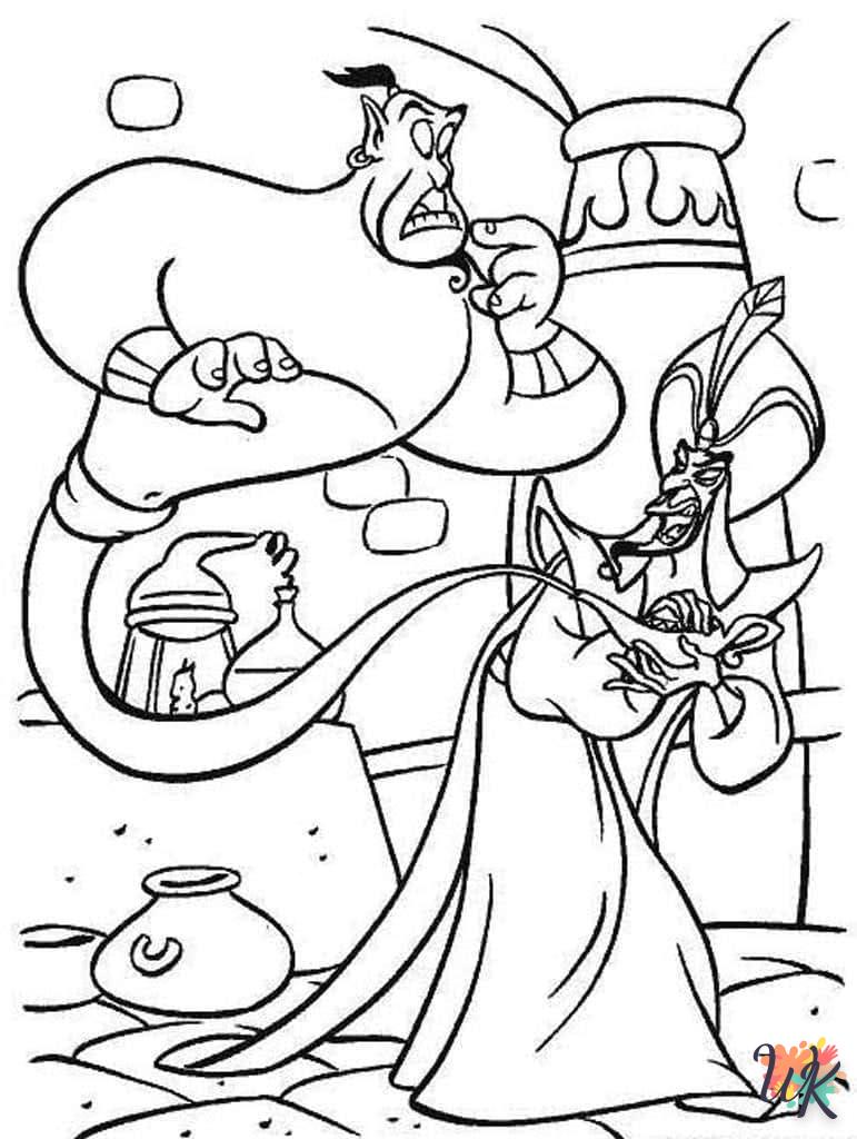 coloriage Aladdin  en ligne à imprimer