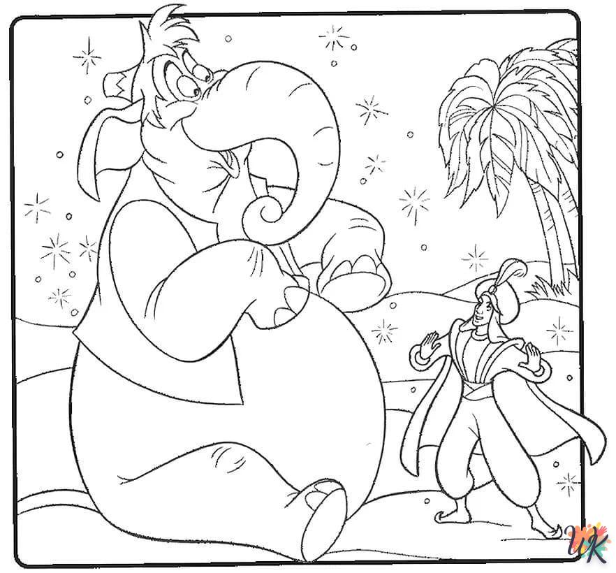 coloriage Aladdin  a colorier en ligne gratuitement 1