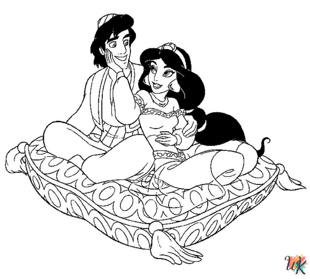 coloriage Aladdin  à imprimer gratuitement