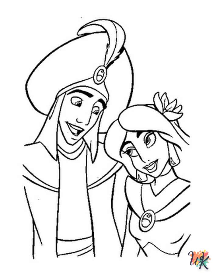 coloriage Aladdin  pour enfant de 7 ans 1