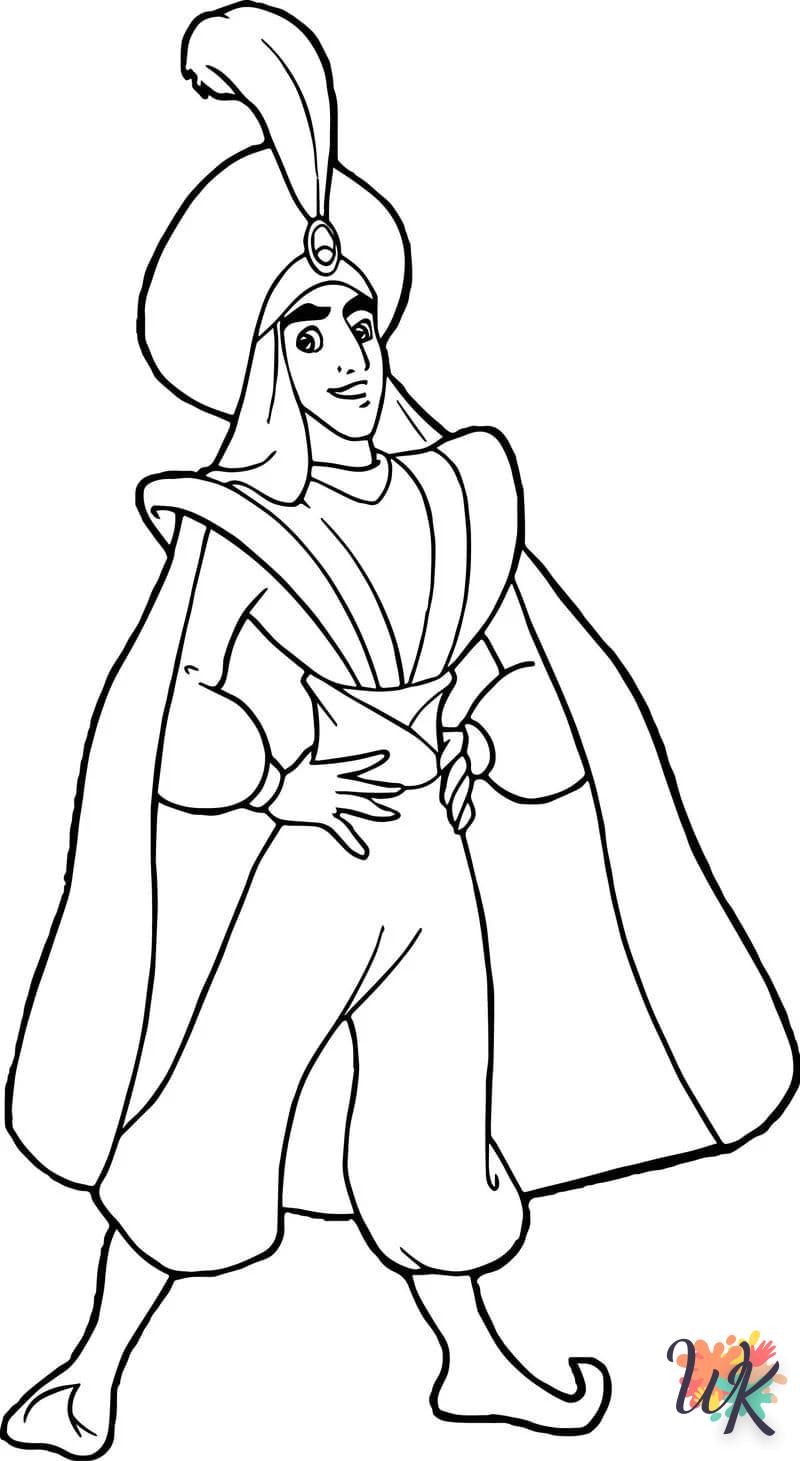 coloriage Aladdin  pour enfant de 10 ans