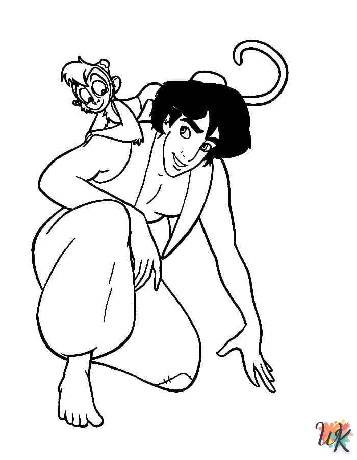 imprimer coloriage Aladdin