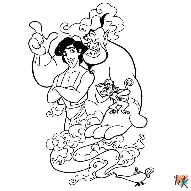 coloriage Aladdin  à imprimer a4 1