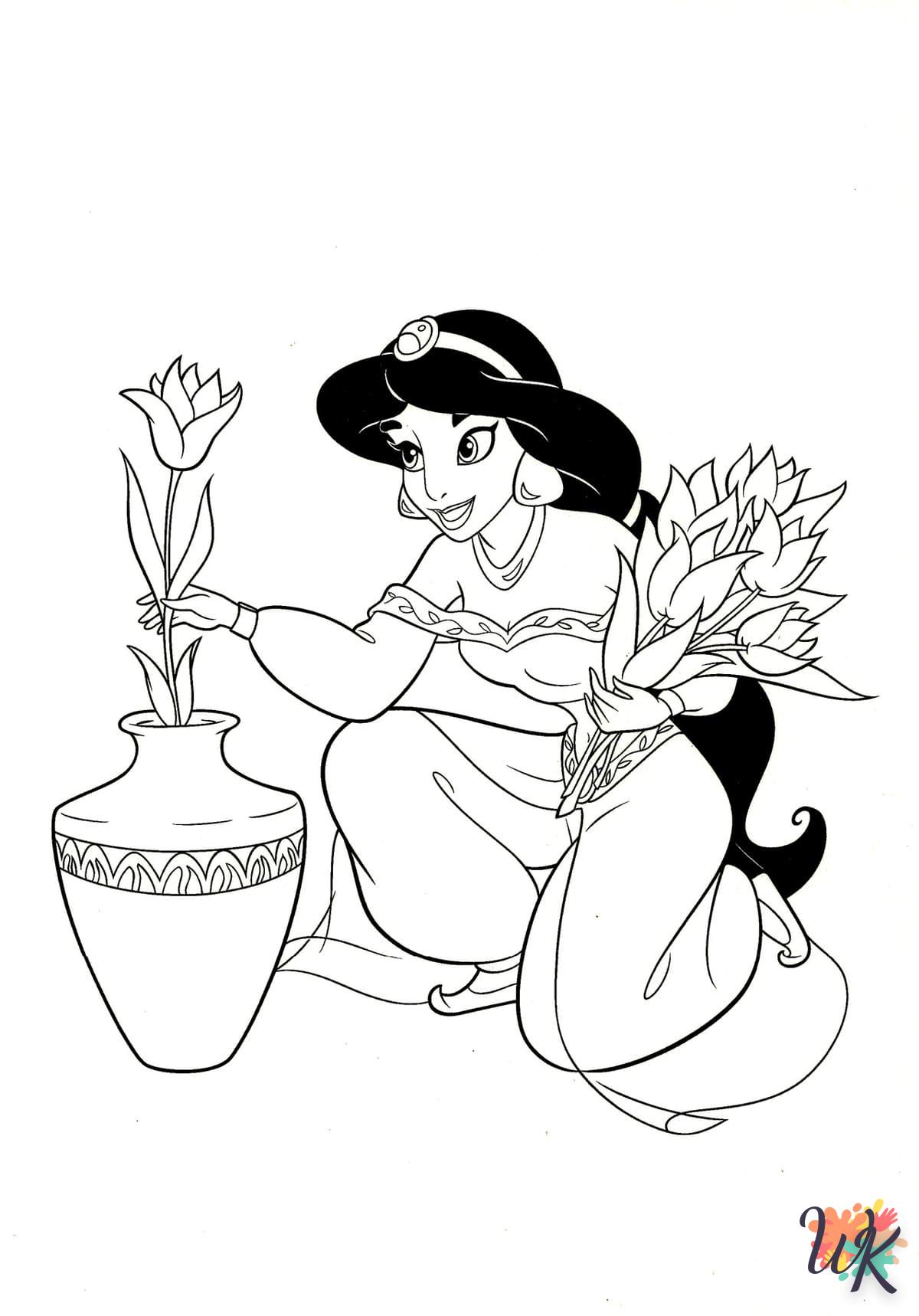 coloriage Aladdin  gratuit à imprimer