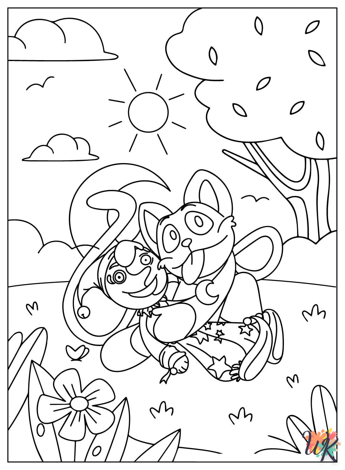 coloriage CatNap  à colorier en ligne gratuit