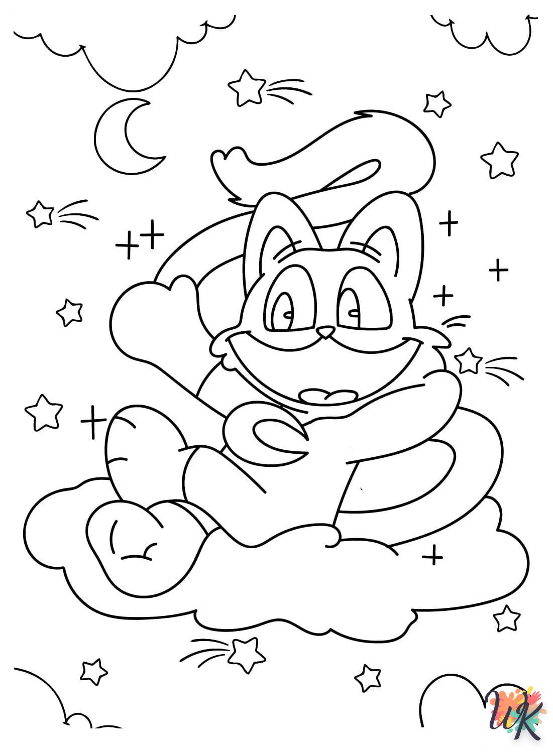 coloriage CatNap  à imprimer gratuitement pdf 1