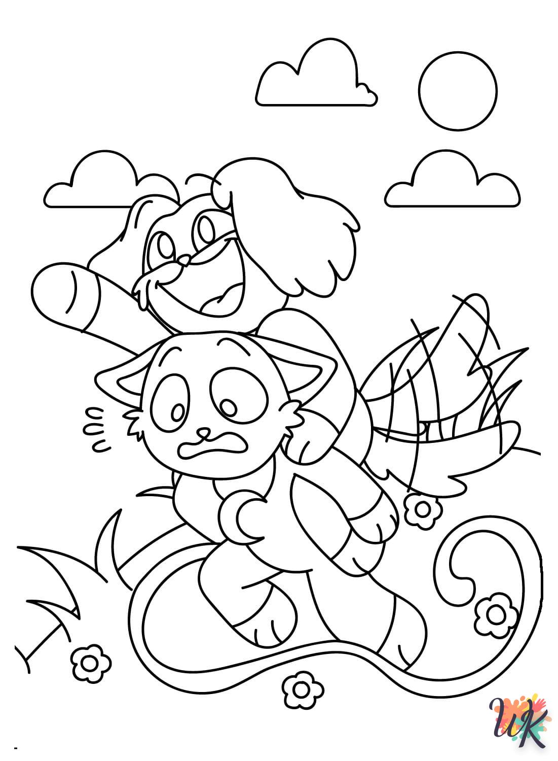 coloriage CatNap  en ligne pour enfant