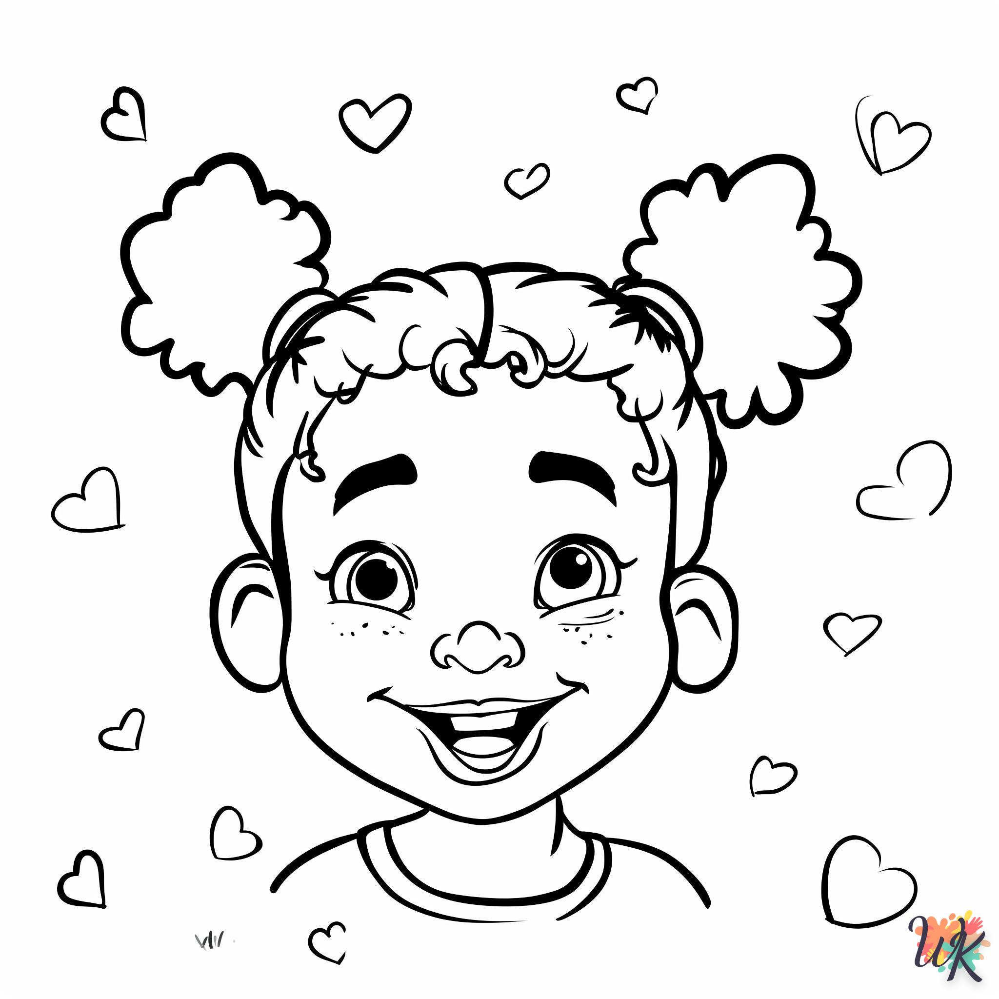 coloriage Coeur  pour enfant de 5 ans