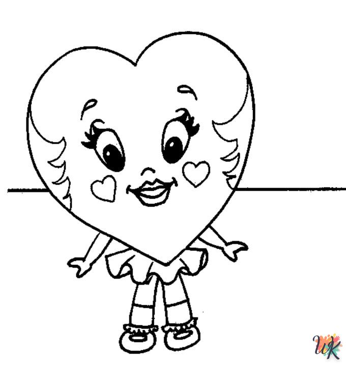 coloriage Coeur  pour enfant de 10 ans