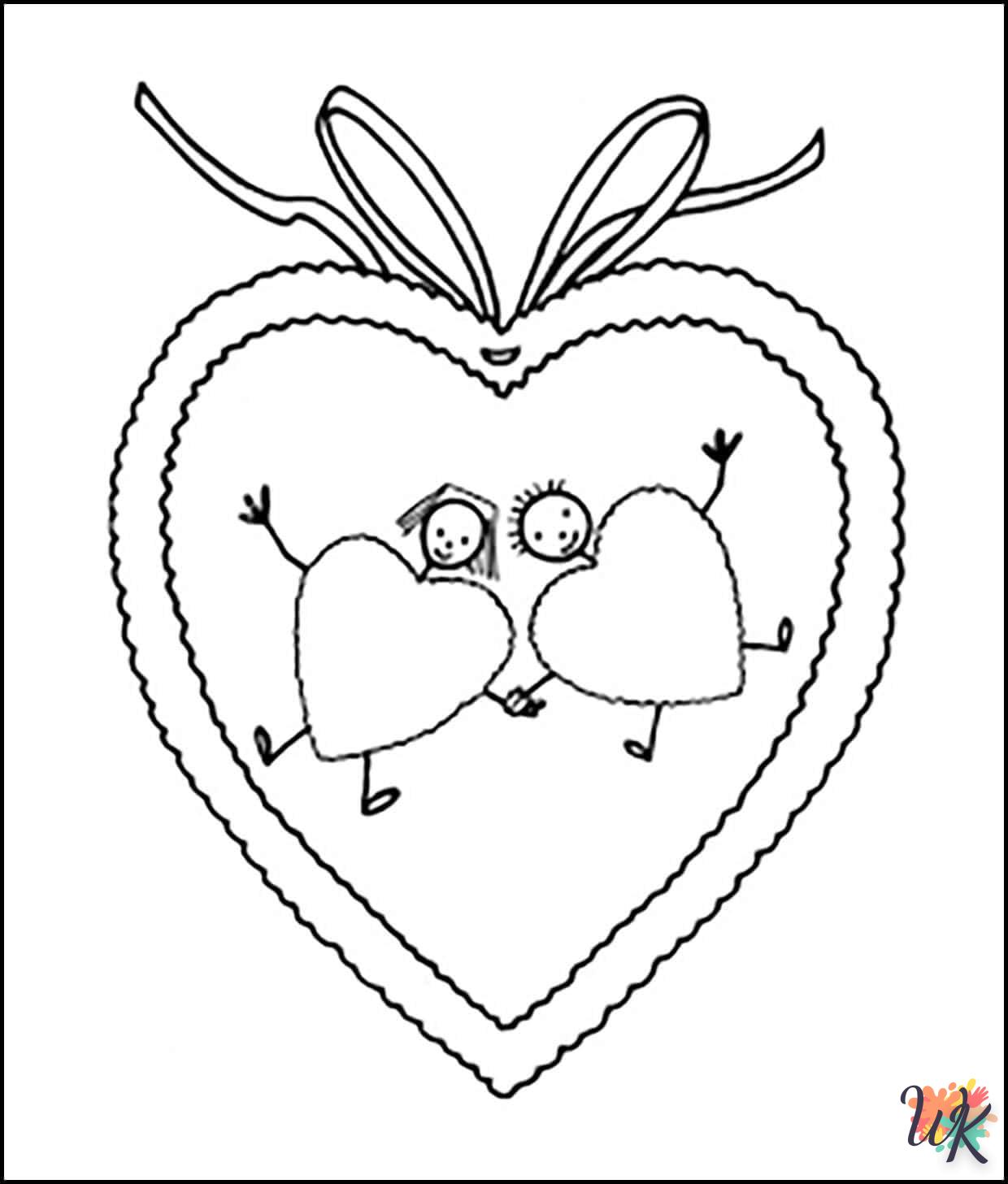 coloriage Coeur  educatif pour enfant 3